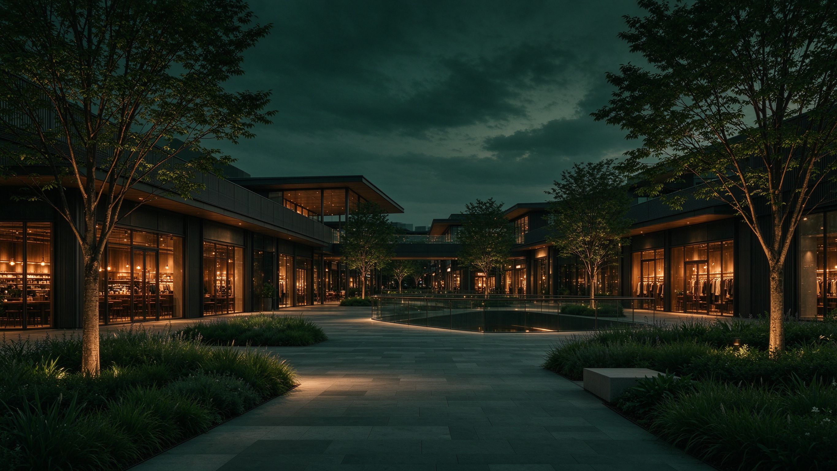 Retail shopping plaza